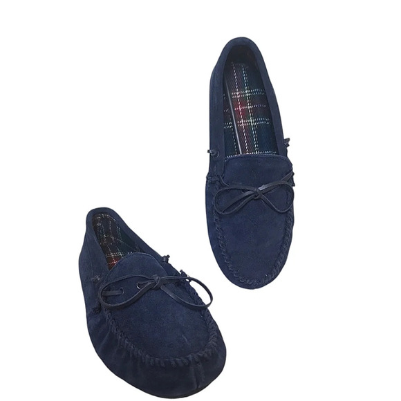 Totes Isotoner Men slippers rubber sole size 11-12 - Picture 1 of 6